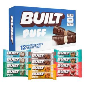 Built Bar Puff Protein Bars Variety Pack, 12 Count