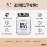 NAKED Whey Vanilla Protein Powder - 3 Simple Ingredients