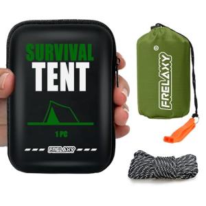 Frelaxy Compact Emergency Tent for Survival, 2 Person