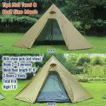 Lightweight 2-Person Tipi Hot Tent with Mesh