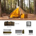 Hot Tent with Stove Jack for Camping and Hiking