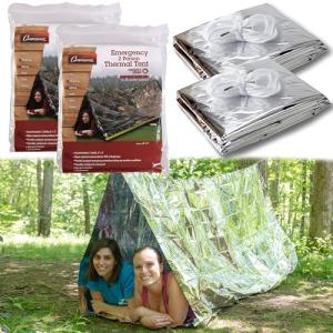 2-Pack Waterproof Mylar Thermal Survival Tent