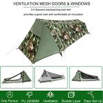 GEERTOP Lightweight Bivy Tent for One Person