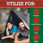 2-Pack Waterproof Mylar Thermal Survival Tent