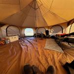 ShinHye 16.4ft Waterproof Bell Tent for Camping