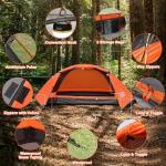 Camppal 1-Person Waterproof Tent for All Seasons