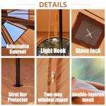 ShinHye 16.4ft Waterproof Bell Tent for Camping