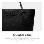 COACH Cammie Black Chain Tote Handbag