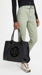 Tory Burch Ella Black Patent Tote Handbag