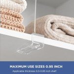HBlife Acrylic Closet Organizer Set, Clear, 6 Pieces