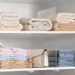 HBlife Acrylic Closet Organizer Set, Clear, 6 Pieces