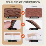 Brown-Gold Leather Shoulder Strap for Longchamp Bags