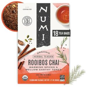Numi Organic Rooibos Chai - Herbal Tea Bags