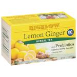 Bigelow Lemon Ginger Herbal Tea with Probiotics