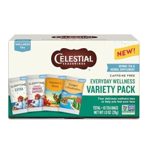 Celestial Seasonings Everyday Wellness Caffeine-Free Tea Pack