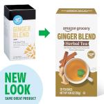 Ginger Herbal Tea Bags, Caffeine Free, 20 Count