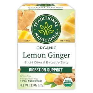 Organic Lemon Ginger Tea by Traditional Medicinals, 16 Bags