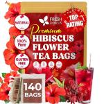 Premium Hibiscus Tea Bags - 100% Natural & Vegan