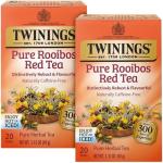 Twinings Caffeine-Free Pure Rooibos Tea Bags, 20 Count