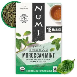 Numi Organic Moroccan Mint Herbal Tea Bags