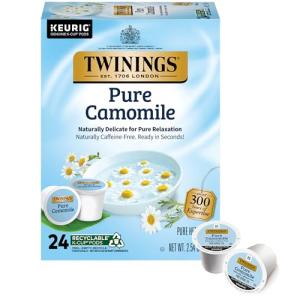 Twinings Pure Camomile Herbal Tea K-Cups, 24 Count