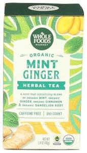 Organic Mint Ginger Herbal Tea - 20 Bags