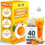 Turmeric Ginger Cinnamon Tea Bags – 40 Count