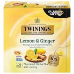 Twinings Lemon & Ginger Herbal Tea, 100 Bags