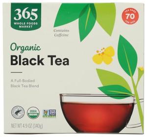 Organic Black Tea Bags, 70 Count