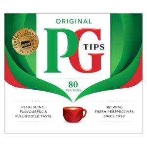 PG Tips Black Tea Bags, 80 Count