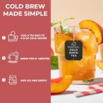 Peach Black Ceylon Tea Bags for Refreshing Cold Brew