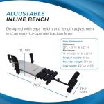 Stamina Inline Back Stretch Bench for Decompression