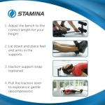 Stamina Inline Back Stretch Bench for Decompression