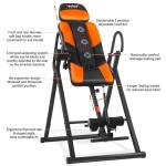 Teclor Heavy Duty Inversion Table with Heat & Massage