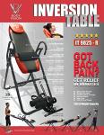 Body Vision IT9825 Inversion Table with Head Pillow