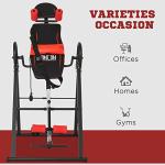 HOMCOM Adjustable Gravity Inversion Table for Pain Relief