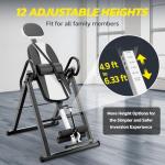 YOLEO Heavy Duty Inversion Table with Headrest