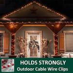 Rope Light Clips with Screws for Outdoor Setup