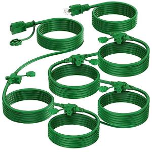 50 FT Outdoor Extension Cord with 6 Outlets