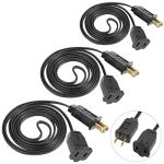 6 FT Power Extension Cord for Holiday Lights