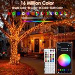 Music Sync Color Changing Christmas Lights 66ft