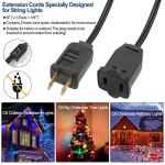 6 FT Power Extension Cord for Holiday Lights