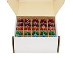 25 Colored Blinking C7 Christmas Light Bulbs