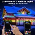 Music-Sync Smart Snowflake Icicle Lights - 11.5ft