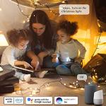 Smart Music Sync Christmas Lights, 196ft RGB String