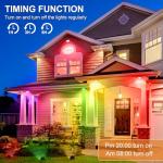 RGB LED Flood Lights with Bluetooth App Control