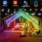 Color Changing Music Sync String Lights, 96ft
