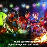 Color Changing Music Sync String Lights, 96ft