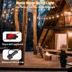 Color Changing Music Sync String Lights, 96ft