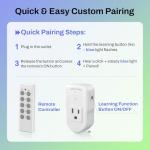 Wireless Remote Control Switch for Christmas Lights